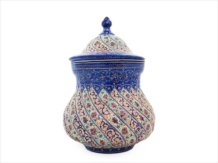 قندان گردن باریک میناکاری اسماعیلی قندان گردن باریک میناکاری اسماعیلی