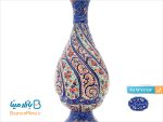 گلدان میناکاری شده اثر اسماعیلی 16 سانتی متر