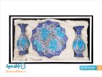 باکس ست مینا کاری بشقاب 20 و گلدان 16 سانتی