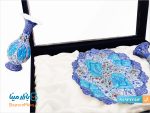 باکس ست مینا کاری بشقاب 20 و گلدان 16 سانتی