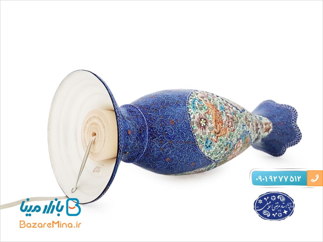 چراغ گل و مرغ میناکاری
