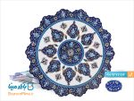 بشقاب میناکاری اسماعیلی طرح ترنج 30 سانتی