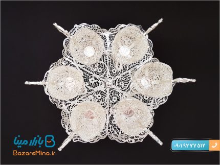 سرویس قهوه خوری ملیله کاری