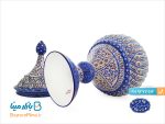 قندان پایه دار میناکاری اسماعیلی ارتفاع 30 سانتی