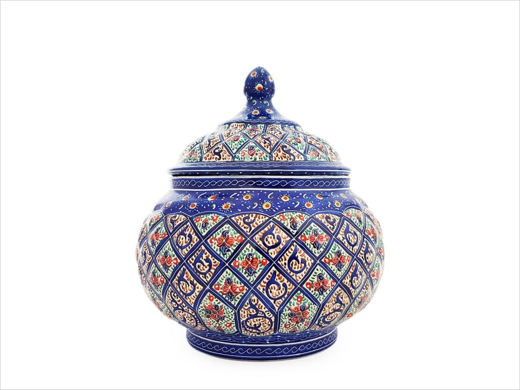 قندان مسی میناکاری اسماعیلی سایز کوچک