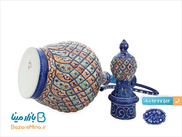 گلاب پاش میناکاری اسماعیلی ارتفاع 35 سانتی متر