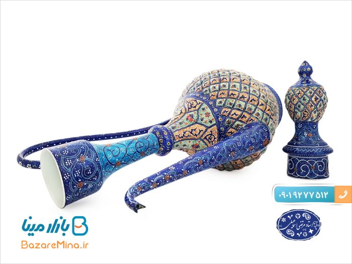 گلاب پاش میناکاری اسماعیلی ارتفاع 35 سانتی متر