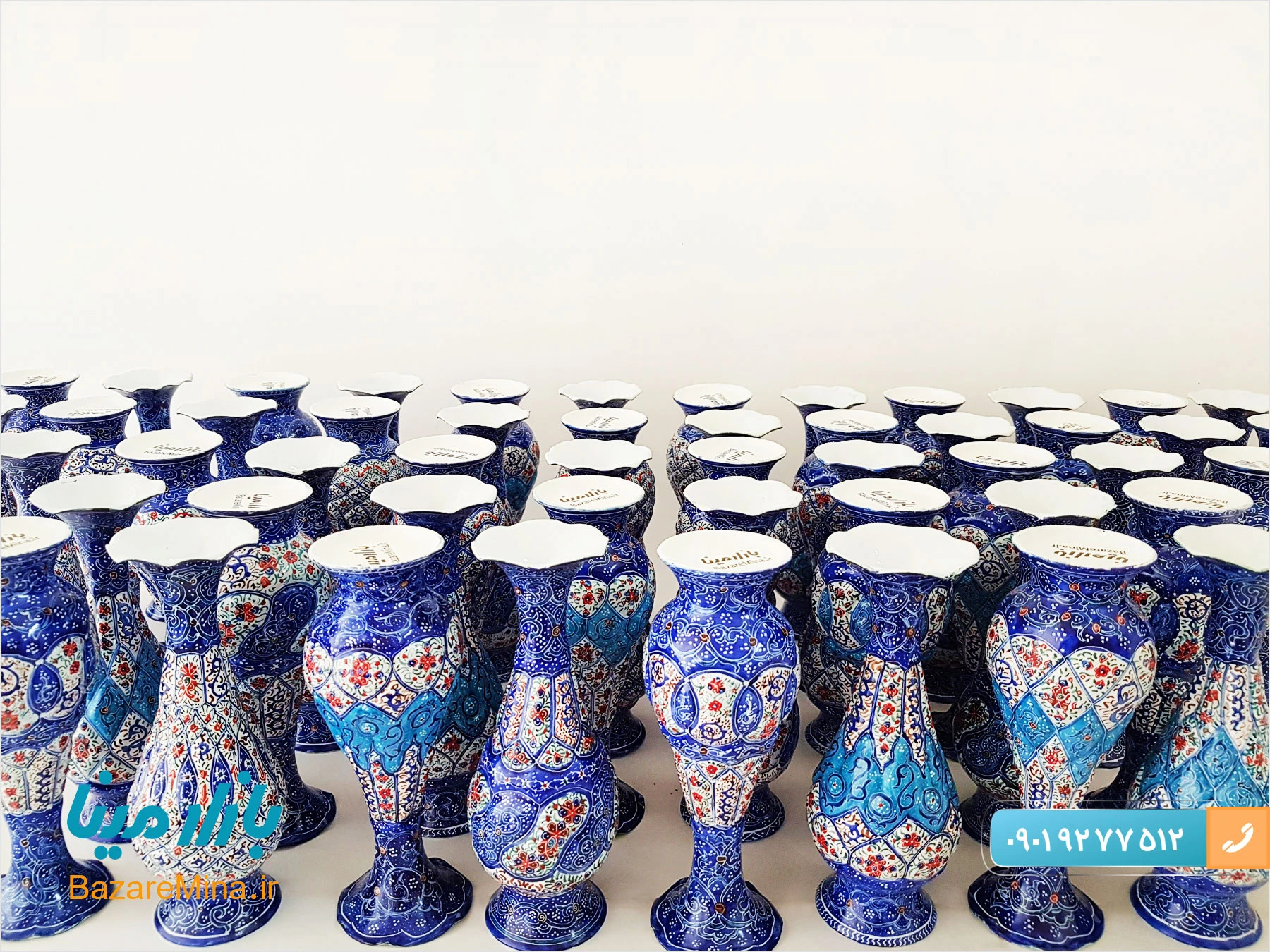 گلدان میناکاری شده