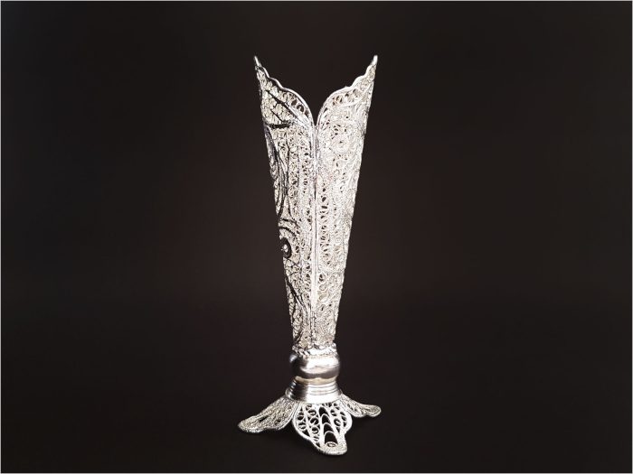 گلدان مدادی ملیله کاری سایز 1 گلدان مدادی ملیله کاری سایز 1