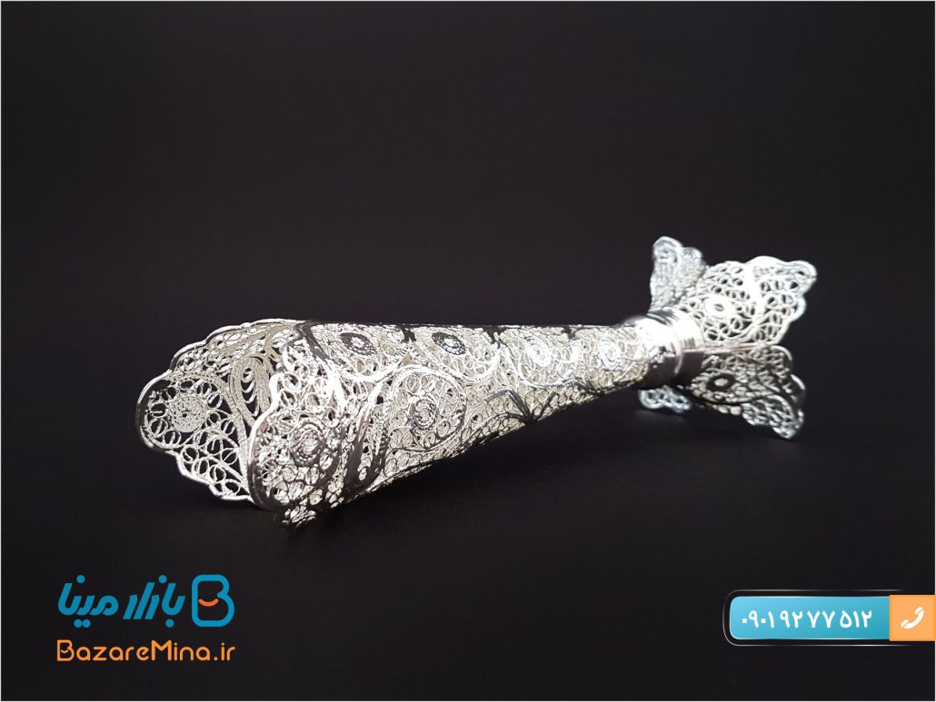 گلدان مدادی ملیله کاری سایز 2