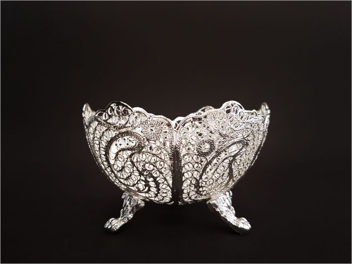 کاسه آجیل خوری ملیله کاری