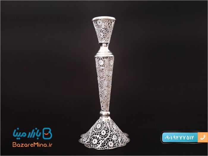 شمعدان مليله كاري ارتفاع 30 سانتی متر