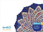 سری بشقاب سه تکه مسی میناکاری اثر اسماعیلی