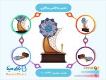 تندیس جا قلمی میناکاری