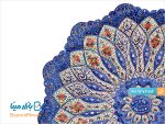 بشقاب میناکاری شده اسماعیلی قطر 20 سانتی متر