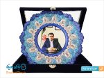 بشقاب میناکاری با چاپ عکس