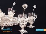 سرویس قهوه خوری ملیله کاری اصفهان