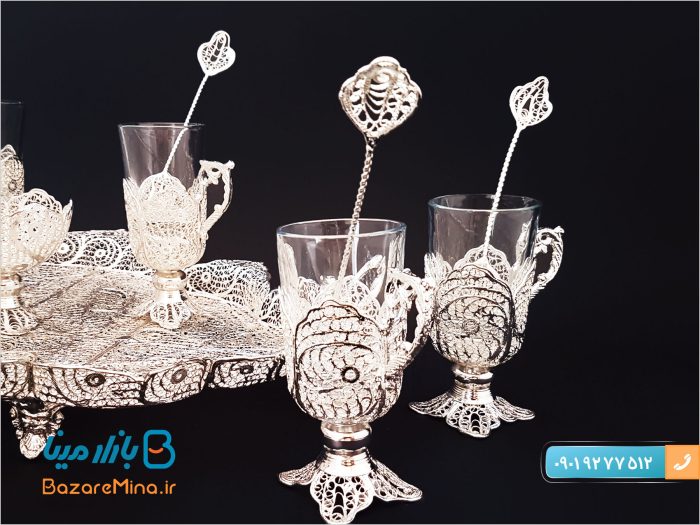 سرویس قهوه خوری ملیله کاری اصفهان