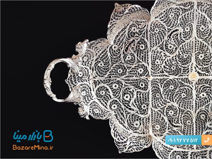 سرویس قهوه خوری ملیله کاری اصفهان