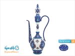 گلاب پاش مسی ميناکاری اسماعيلی طرح ترنج ارتفاع 36 سانتی