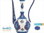 گلاب پاش مسی ميناکاری اسماعيلی طرح ترنج ارتفاع 36 سانتی