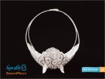 کشکول ملیله کاری دسته زنبیلی سایز بزرگ