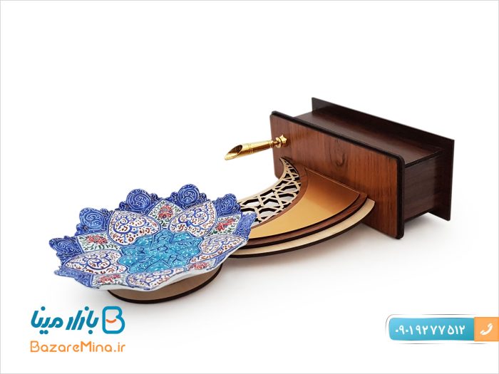 تندیس جا قلمی میناکاری