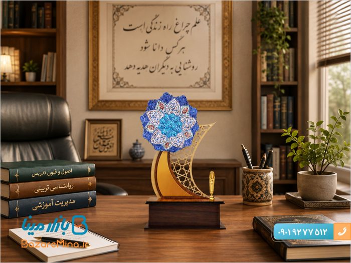تندیس جا قلمی میناکاری اصفهان
