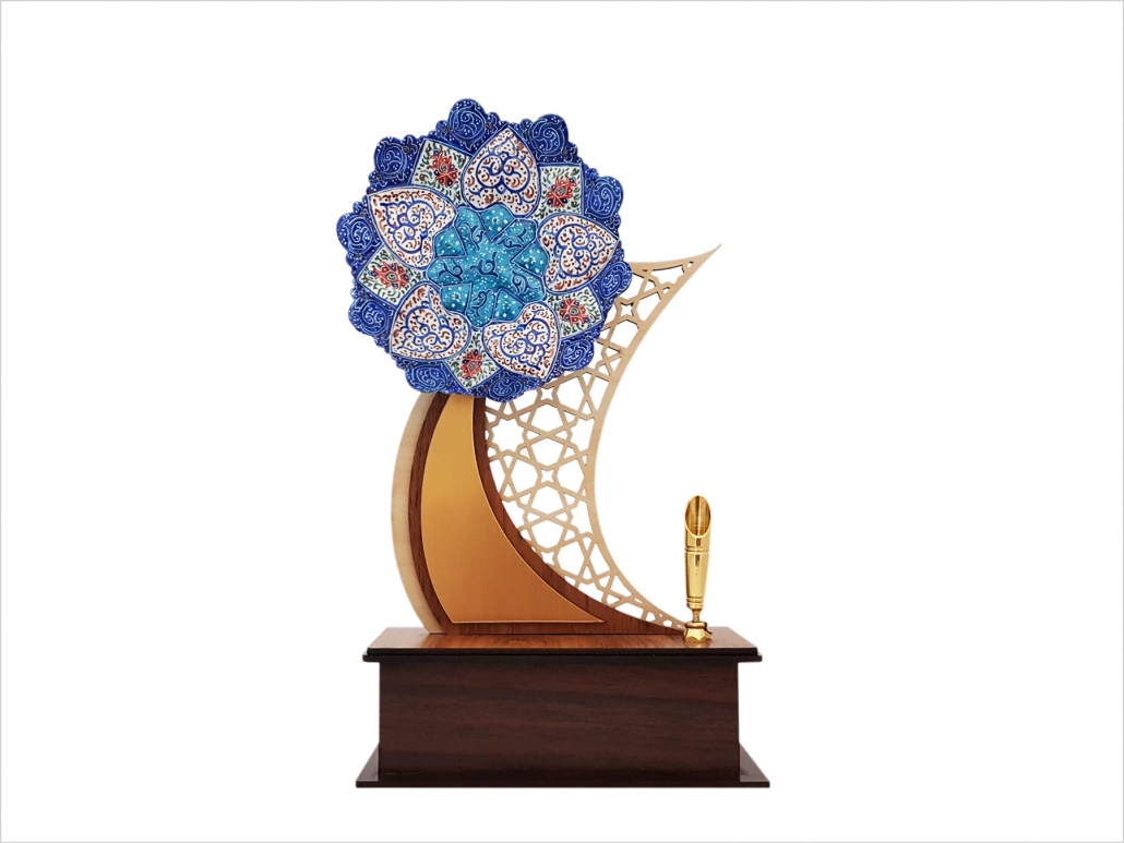 تندیس جا قلمی میناکاری