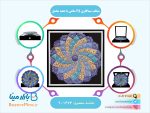 بشقاب میناکاری 35 سانتی با جعبه مخمل
