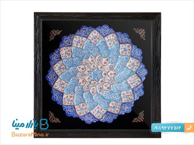 قاب میناکاری بشقابی 30*30