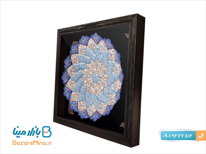 قاب میناکاری بشقابی 30*30