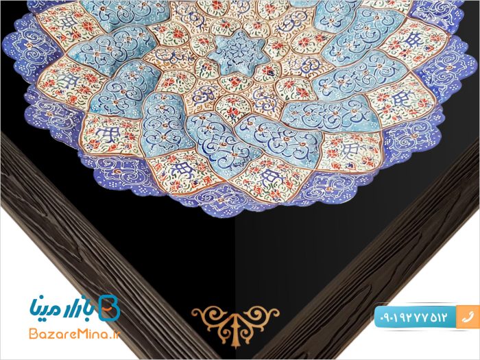 قاب میناکاری بشقابی 30*30