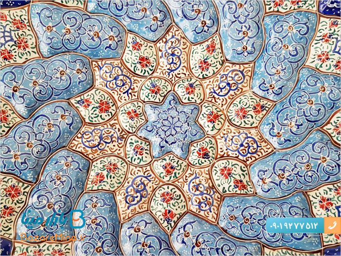 قاب میناکاری بشقابی 30*30