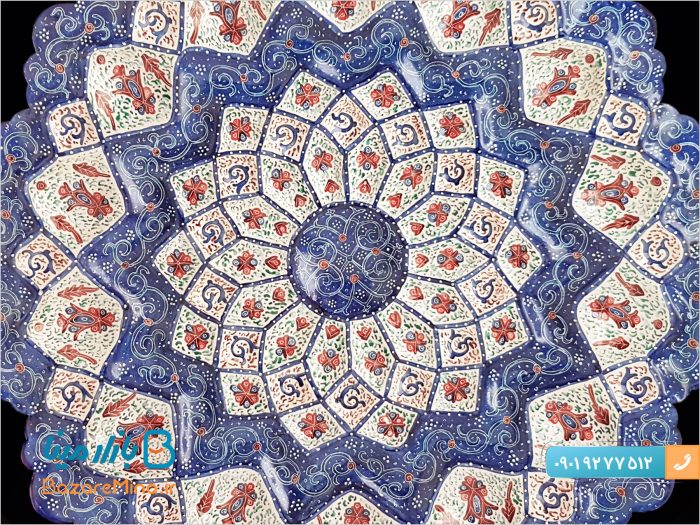 قاب بشقاب میناکاری اصفهان