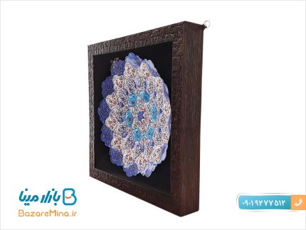 قاب میناکاری بشقابی 25 سانتی متری