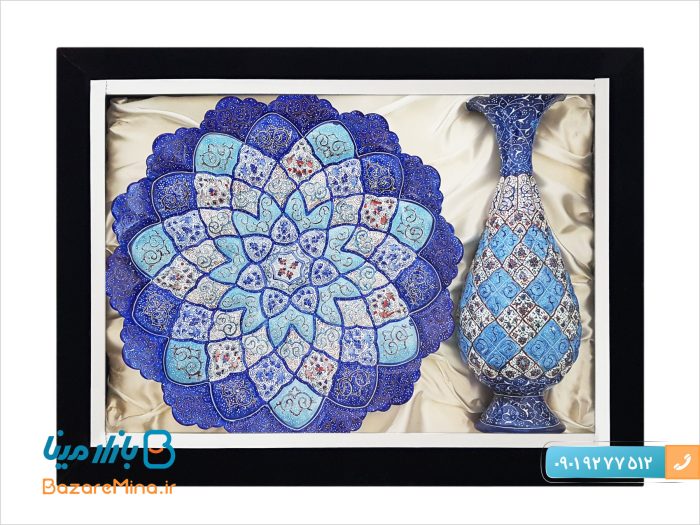 باکس میناکاری بشقاب 30 و گلدان 25 سانتی
