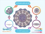 بشقاب ختایی میناکاری اسماعیلی 25 سانتی