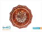 آجیل خوری فیروزه کوب مسی ارتفاع 11 سانتیمتر