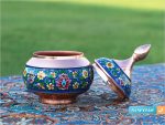 قندان مس و پرداز ارتفاع 15 سانتیمتر