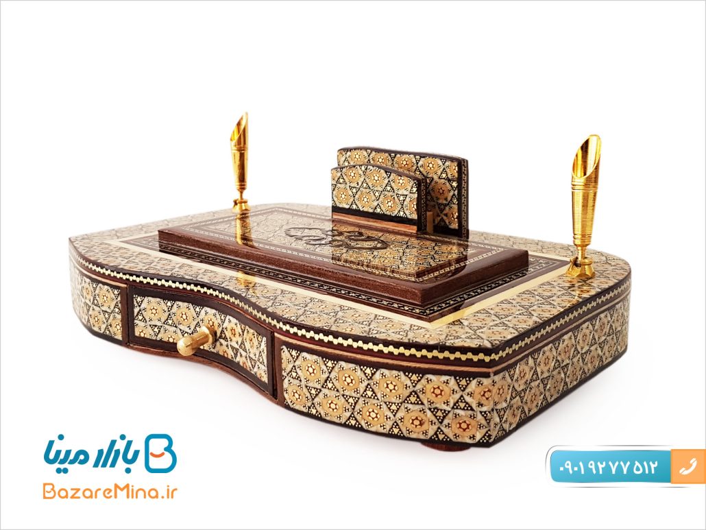 جاقلمی کشویی خاتم کاری