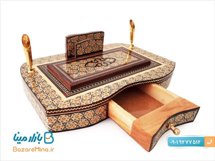 جاقلمی کشویی خاتم کاری