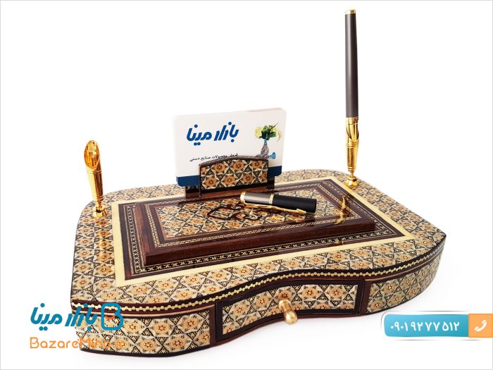 جاقلمی کشویی خاتم کاری
