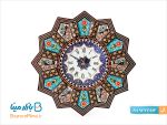 ساعت دیواری میناکاری و خاتم کاری اصفهان