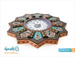 ساعت دیواری میناکاری و خاتم کاری اصفهان