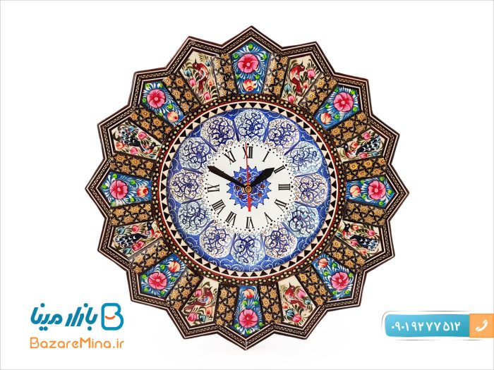 ساعت دیواری خاتم کاری اصفهان