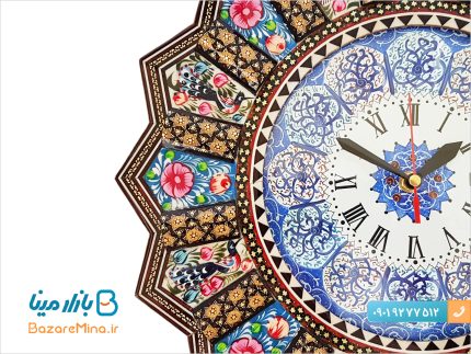 ساعت دیواری خاتم کاری اصفهان