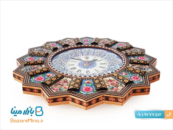 ساعت دیواری خاتم کاری اصفهان