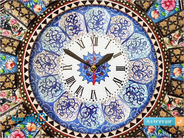 ساعت دیواری خاتم کاری اصفهان