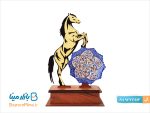 تندیس هدیه میناکاری طرح اسب